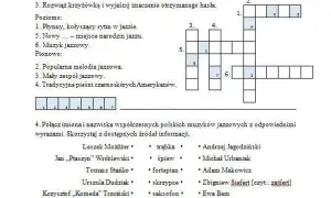 Rodzaje muzyki jazzowej w krzyżówkach - najpopularniejsze hasła